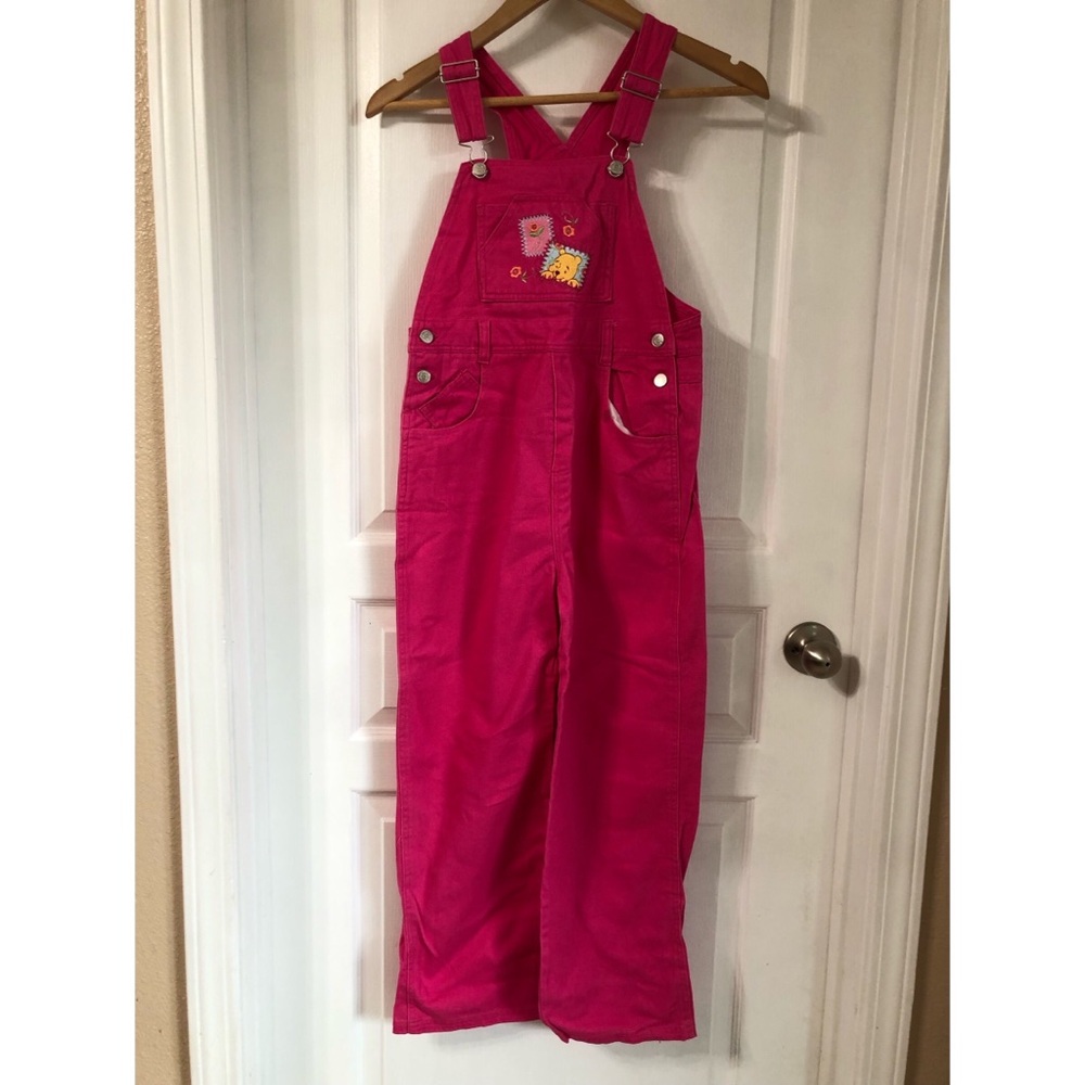 WINNIE THE POOH COVERALLS HOT PINK SZ 12